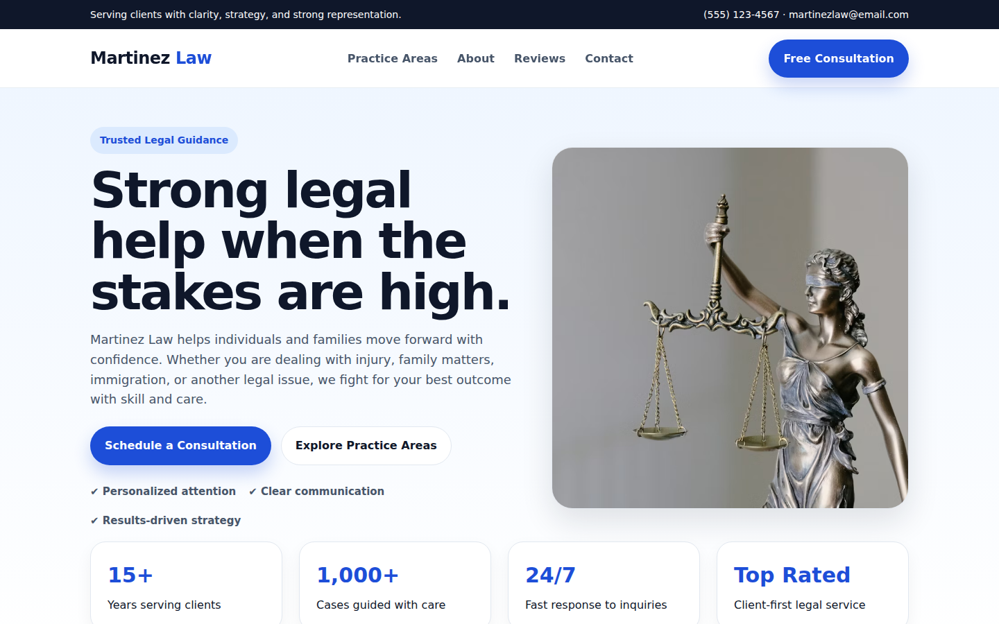 Martinez & Associates website